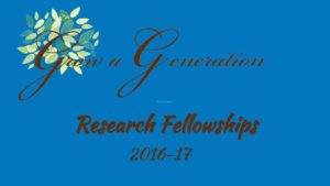 grow-a-generation-research-fellowships-2016-17