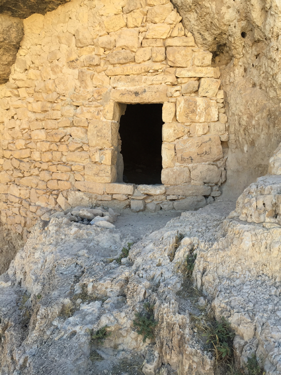 A cave used by the desert fathers in Syria, a group of ascetics and monks  from the 3rd and 4th centuries. 